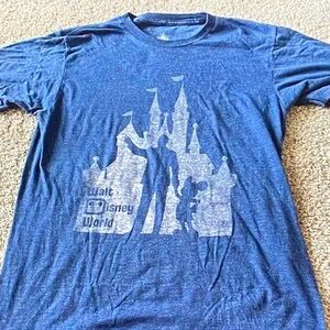 Disney Blue Castle Silhouette T-Shirt